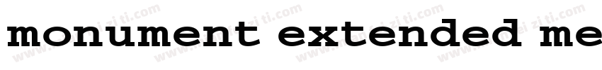 monument extended me字体转换